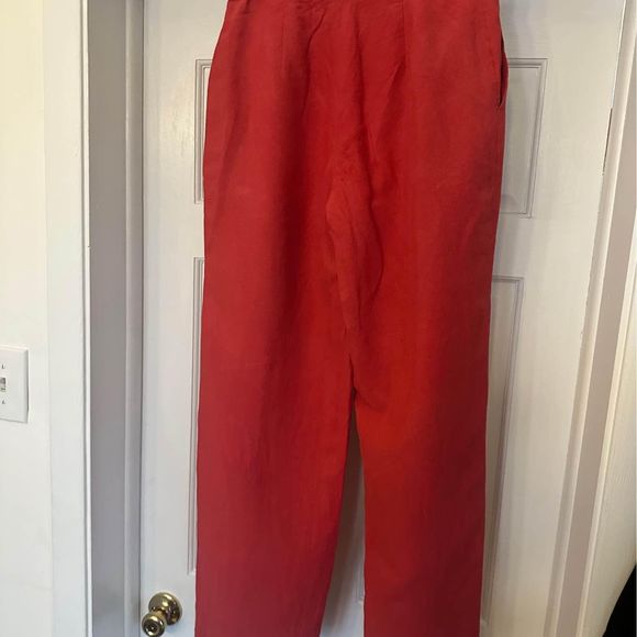 Jones New York linen pant, magenta size 6 - Picture 2 of 3